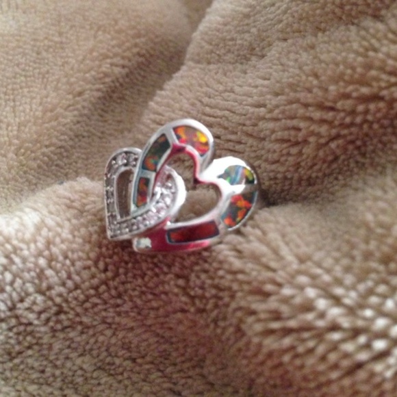 Double Heart ❤️ Ring - Picture 3 of 4